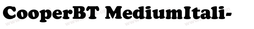 CooperBT MediumItali字体转换 CooperBT MediumItali字体转换